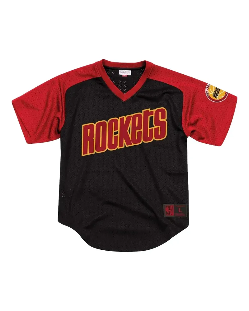 Mitchell & Ness Final Seconds T-Shirt aus Mesh - Schwarz Schwarz