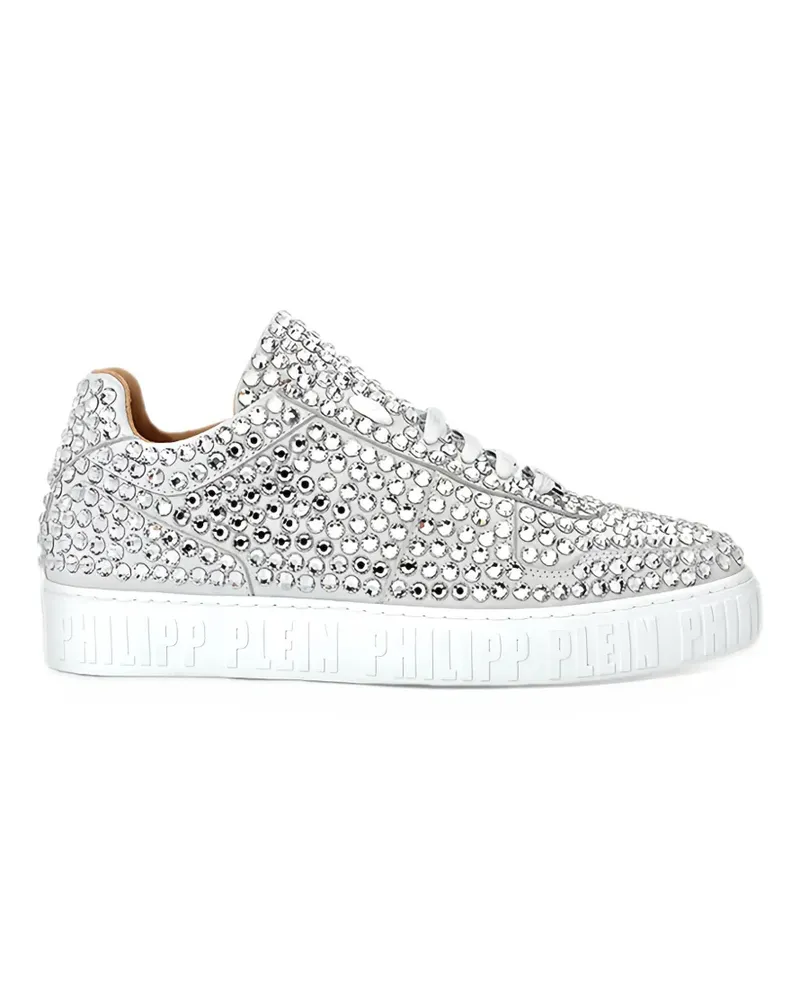 Philipp Plein leather lo-Top sneakers full stones King Power - Silber Silber