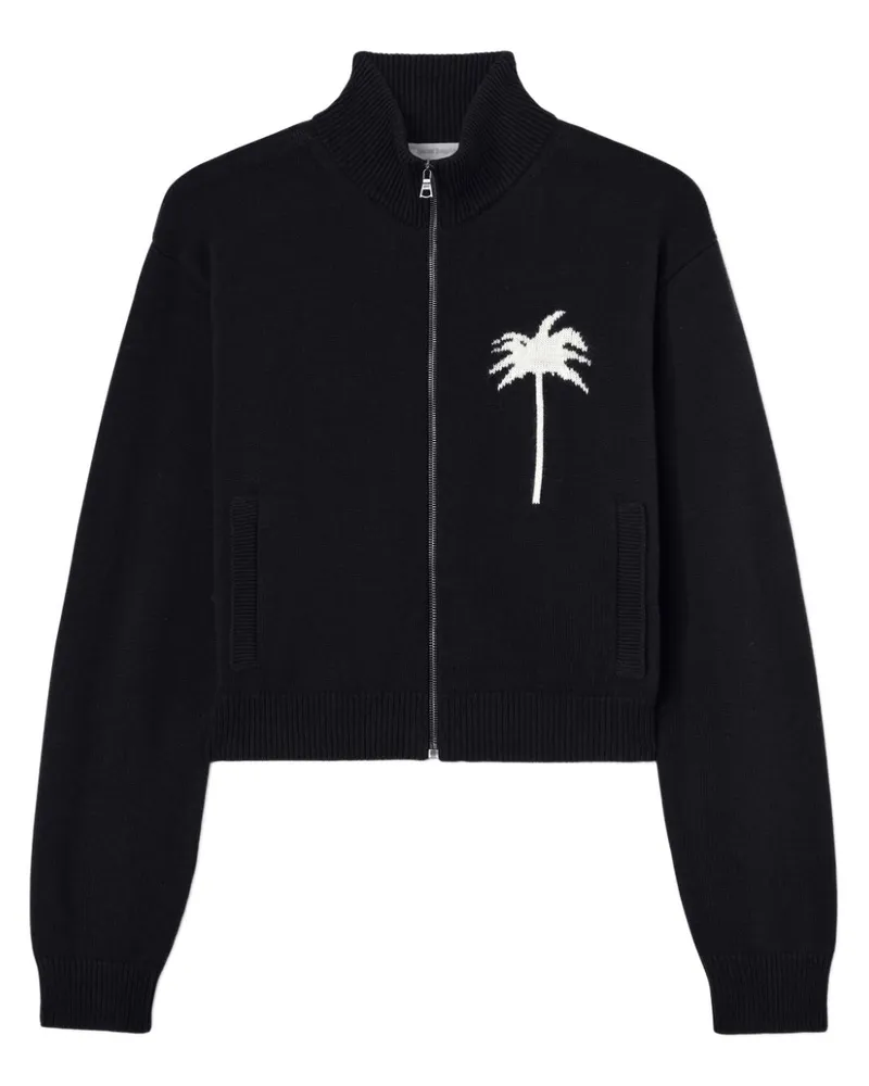 Palm Angels Gestricktes Palmen-Sportoberteil - Schwarz Schwarz
