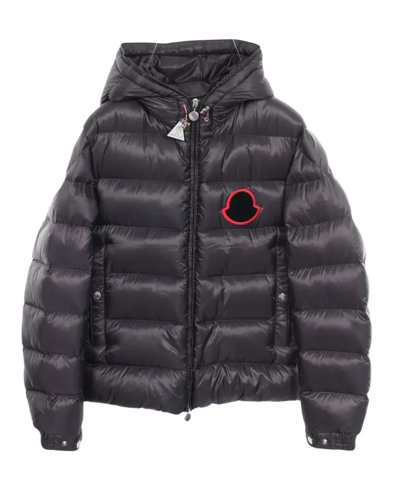 Moncler 2010s Sassiere Daunenjacke mit Kapuze - Schwarz Schwarz