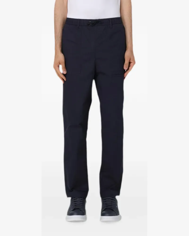 Emporio Armani Hose mit Kordelzug und elastischem Bund - Blau Blau