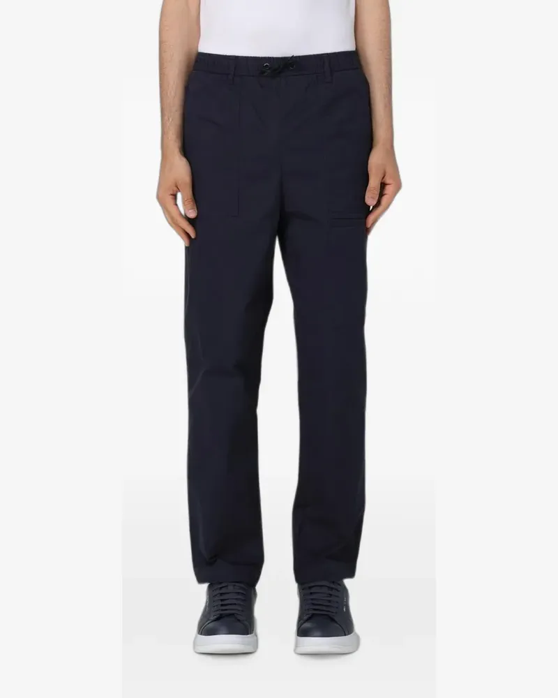 Emporio Armani drawstring elasticated-waistband trousers - Blau Blau