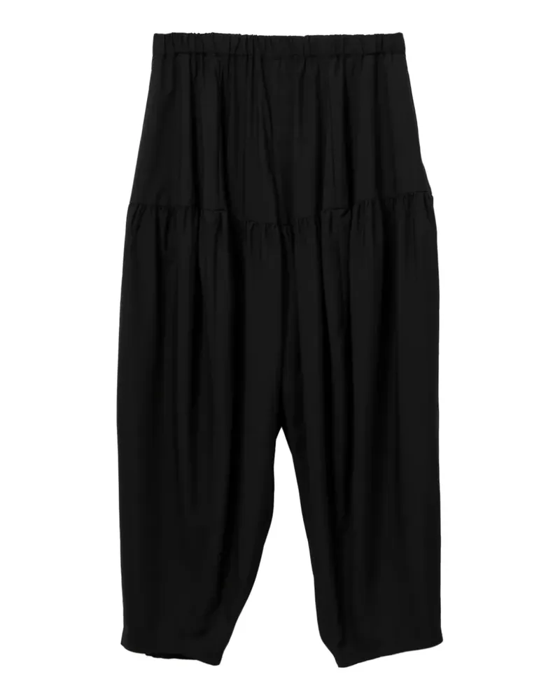Comme des Garçons Geraffte Hose - Schwarz Schwarz