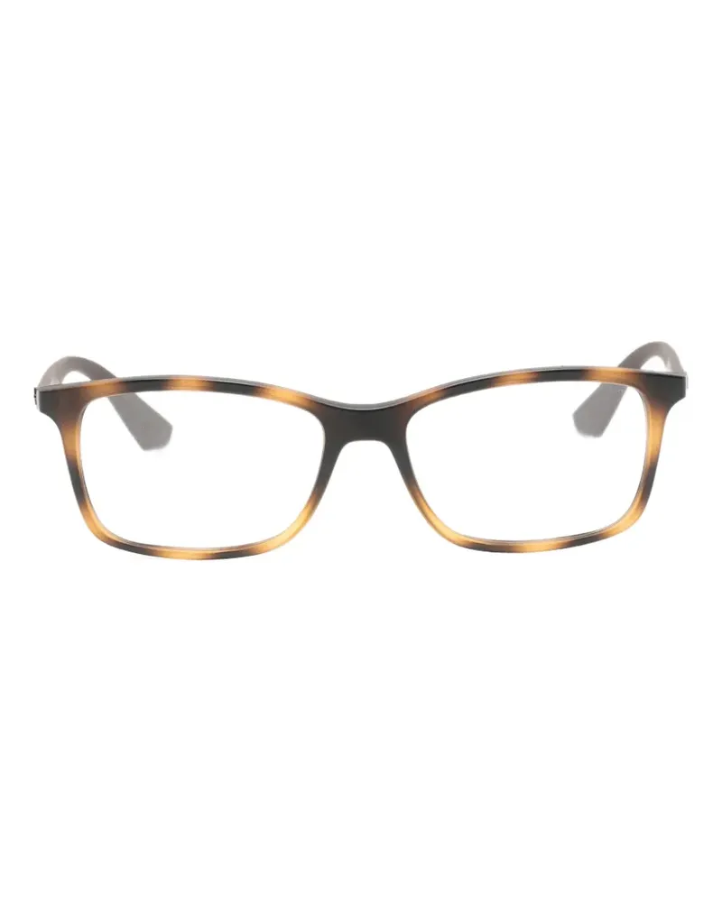 Ray Ban Eckige Brille mit Schildpattmuster - Braun Braun