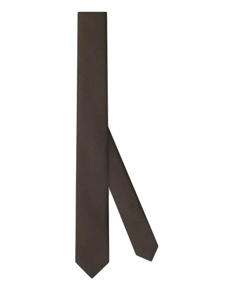 Gucci crepe-effect tie - Braun Braun