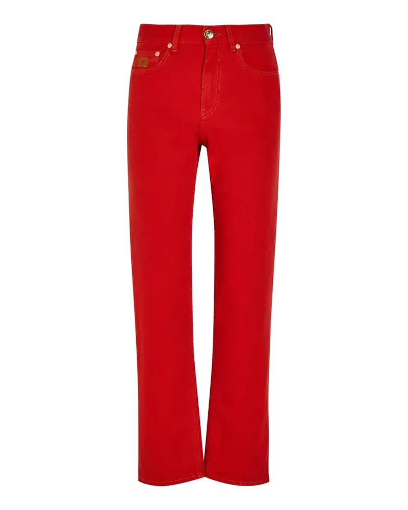 Blazé Milano logo-embroidered straight-leg jeans - Rot Rot
