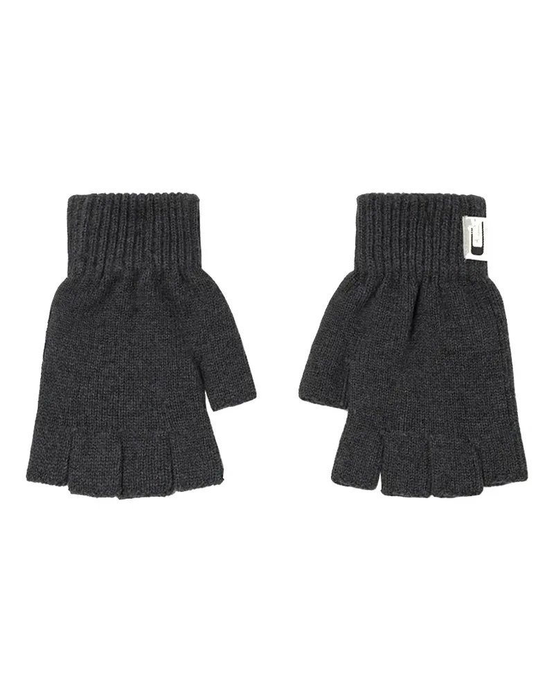 Carrera fingerless cotton gloves - Schwarz Schwarz