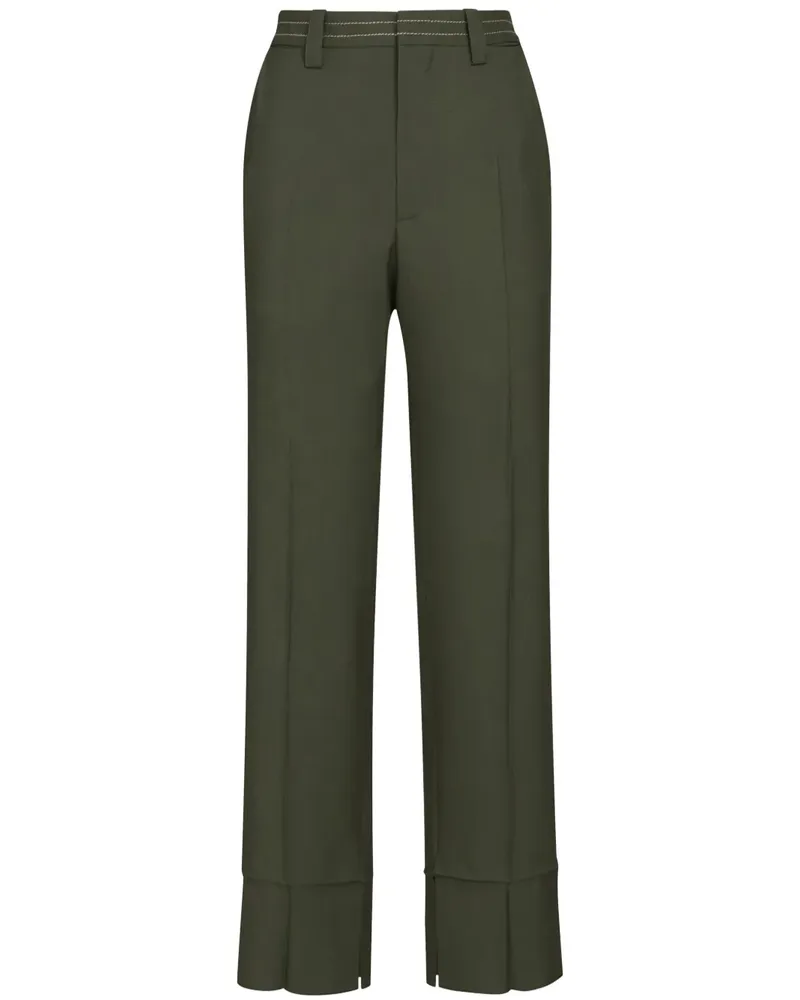 Marni Klassische Straight-Leg-Hose - Grün Grün