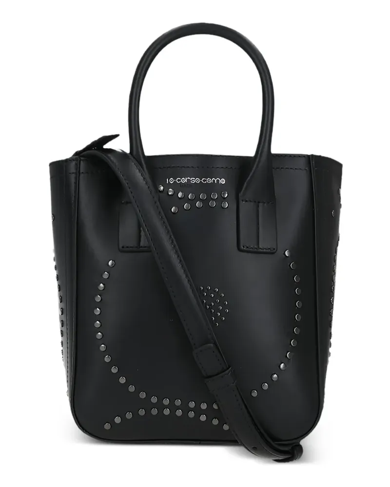10 Corso Como Tote Bag mit Nieten - Schwarz Schwarz