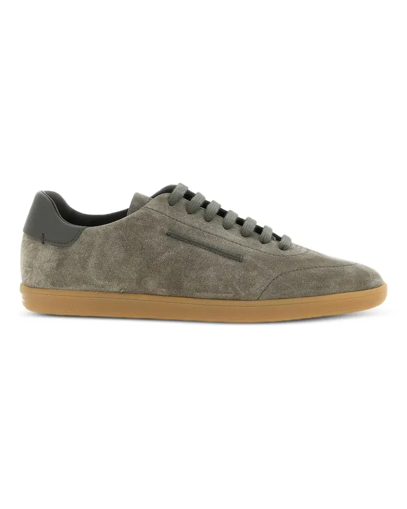 Ermenegildo Zegna 232 suede tone-on-tone sneakers - Grau Grau