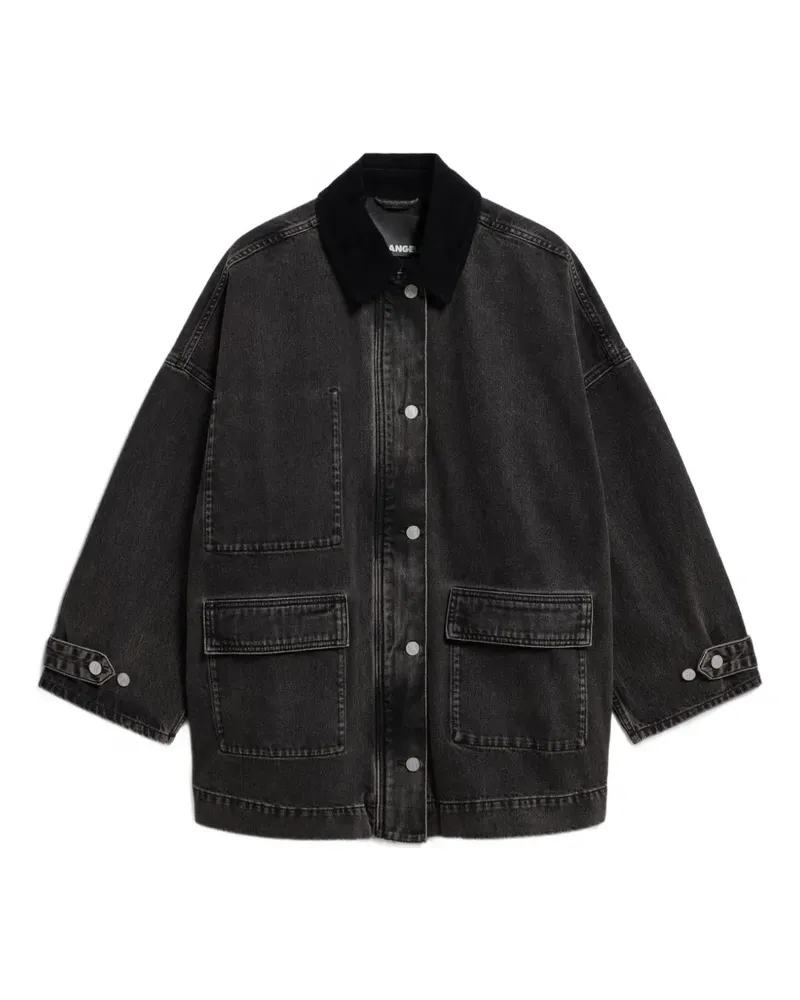 Armedangels Jeansjacke mit Cordkragen - Schwarz Schwarz