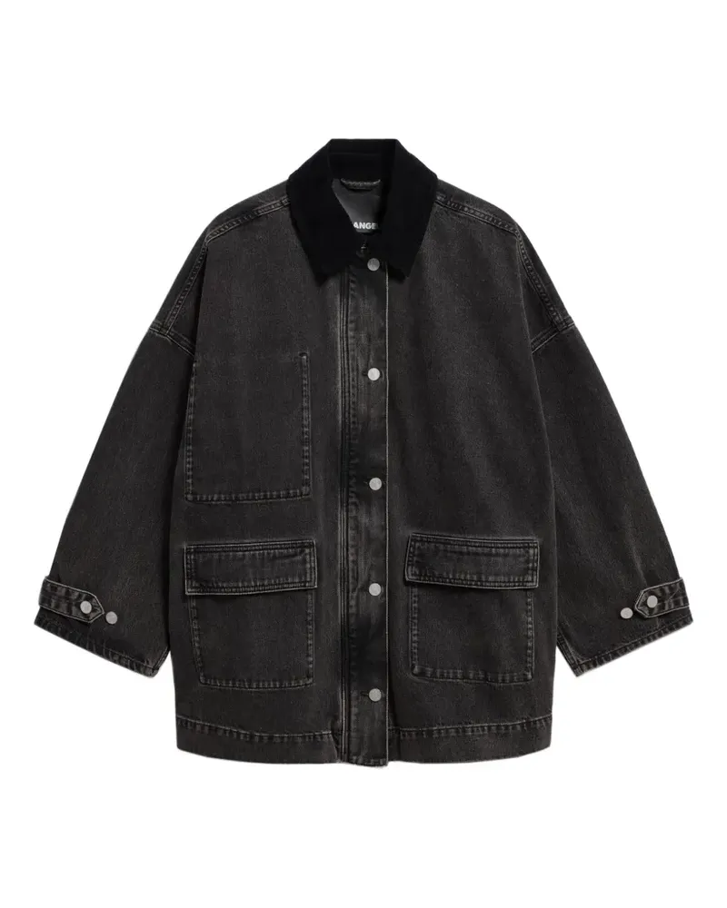 Armedangels Jeansjacke mit Cordkragen - Schwarz Schwarz