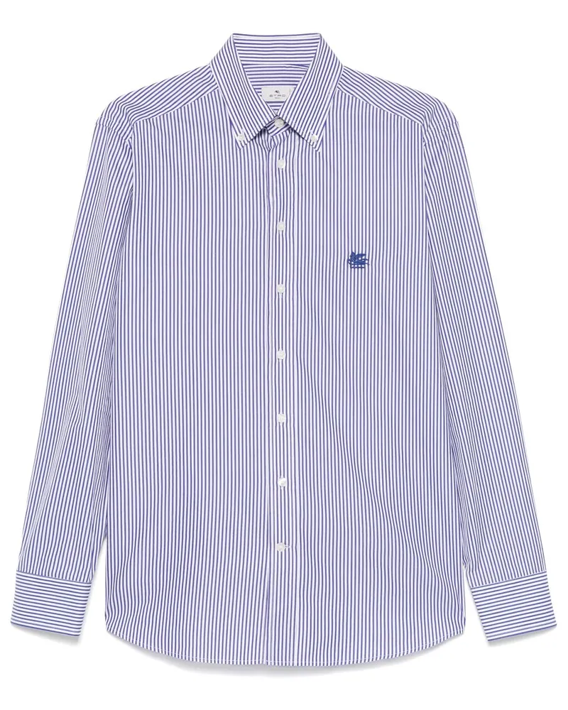 Etro Gestreiftes Hemd - Blau Blau