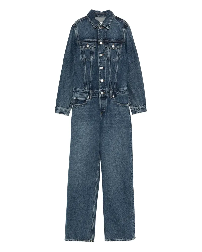 AGOLDE Geknöpfter Jeans-Jumpsuit - Blau Blau