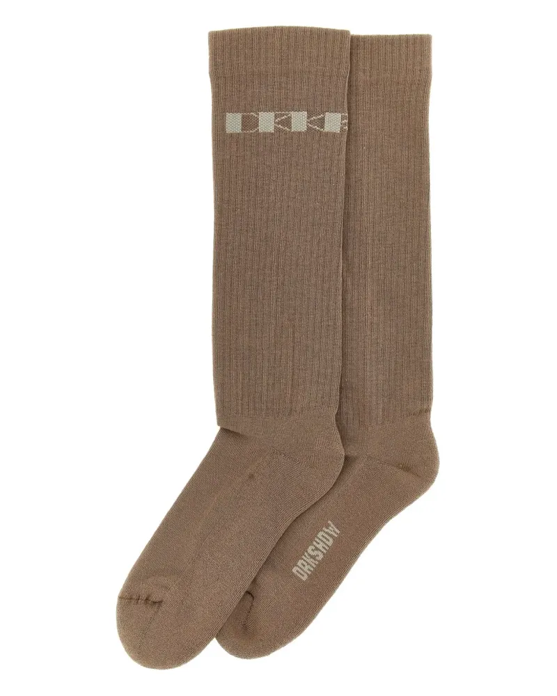 DRKSHDW by Rick Owens Jacquard socks - Braun Braun