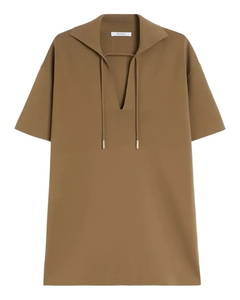 Max Mara Kurzärmelige Bluse - Braun Braun