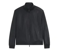 x ASTON MARTIN Lederjacke - Blau