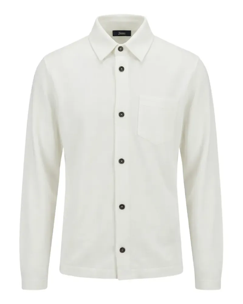 Herno long-sleeve cotton shirt - Weiß Weiß