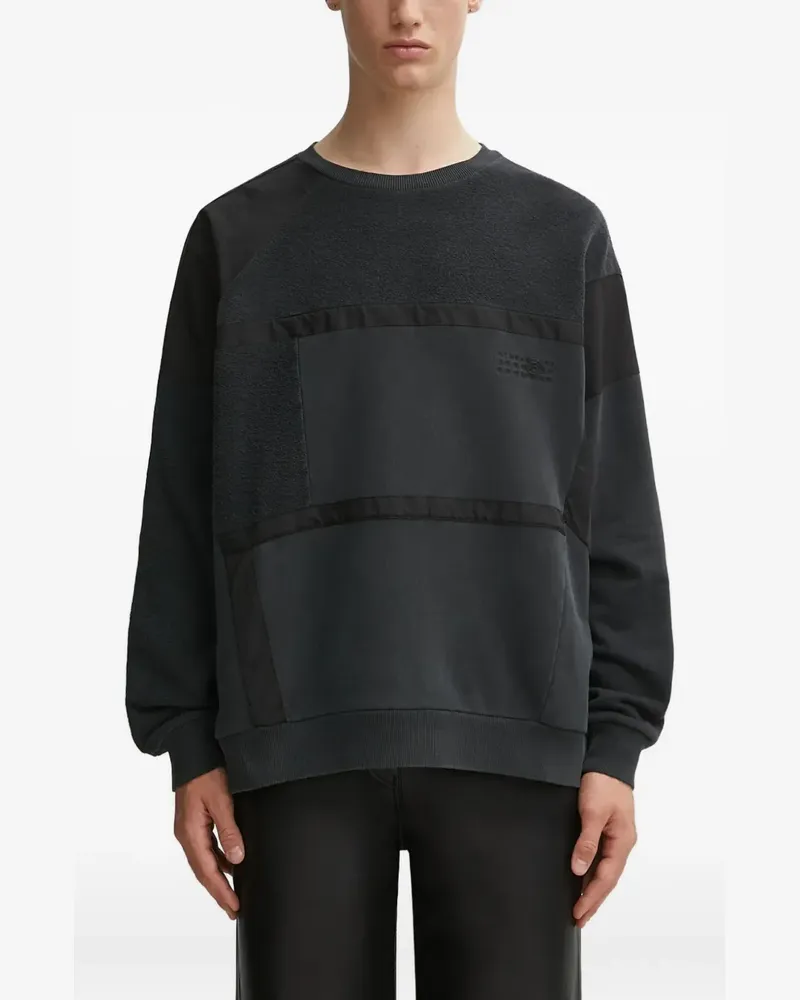Maison Margiela Sweatshirt mit Einsätzen - Schwarz Schwarz