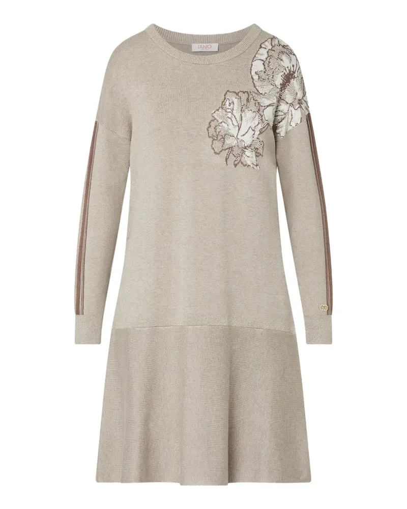 Liu Jo short jacquard knit dress - Nude Nude