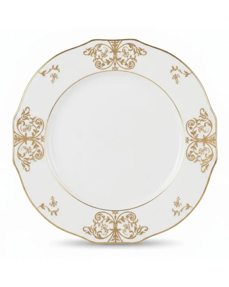 Ginori 1735 Duchessa gold-tone-trim plate - Weiß Weiß