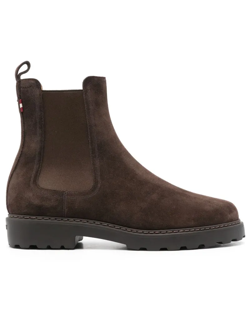 Bally Chelsea-Boots aus Wildleder Braun