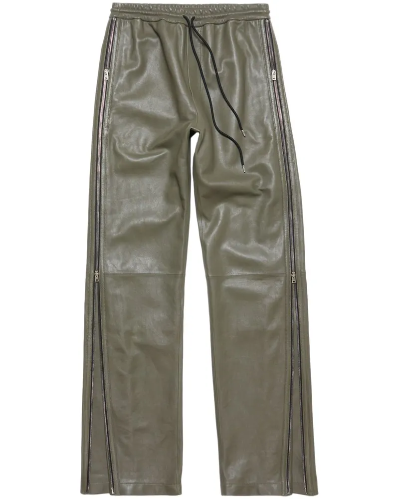 Acne Studios Hose aus Leder - Grün Grün