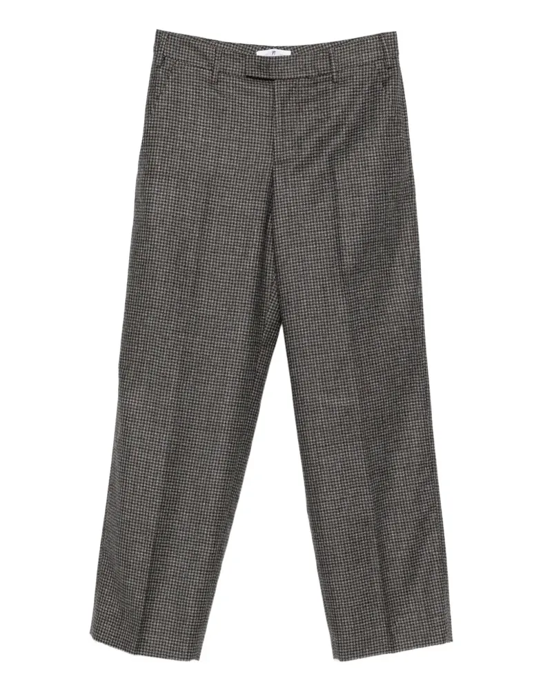 PT TORINO Karierte Straight-Leg-Hose - Braun Braun
