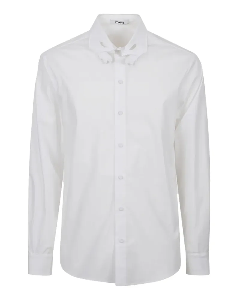 Vivetta embroidered-collar long-sleeve shirt - Weiß Weiß