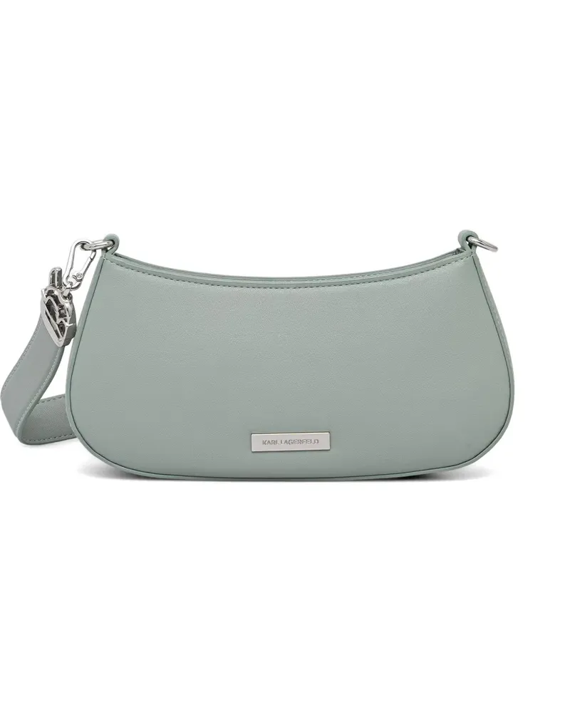 Karl Lagerfeld logo-plaque shoulder bag - Grün Grün