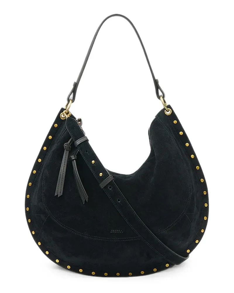 Isabel Marant Oskan Soft L Tasche aus Wildleder - Schwarz Schwarz