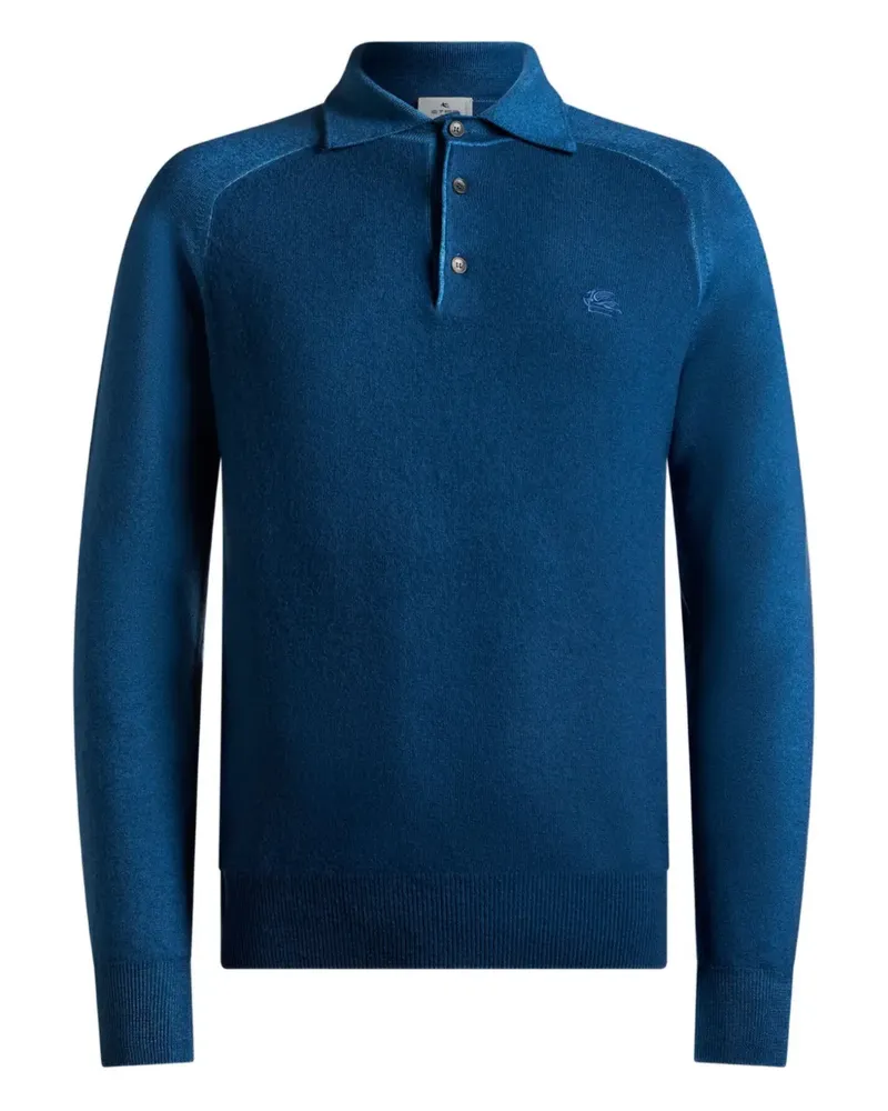 Etro Poloshirt mit Pegaso-Motiv - Blau Blau