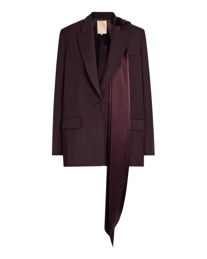 Roksanda Ilincic Isabel Blazer mit drapiertem Detail - Violett Violett