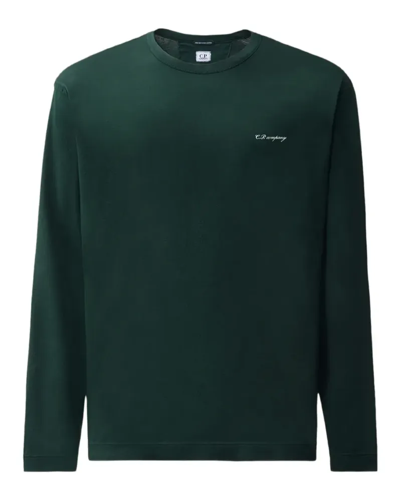 C.P. Company Sweatshirt mit Logo-Print - Grün Grün