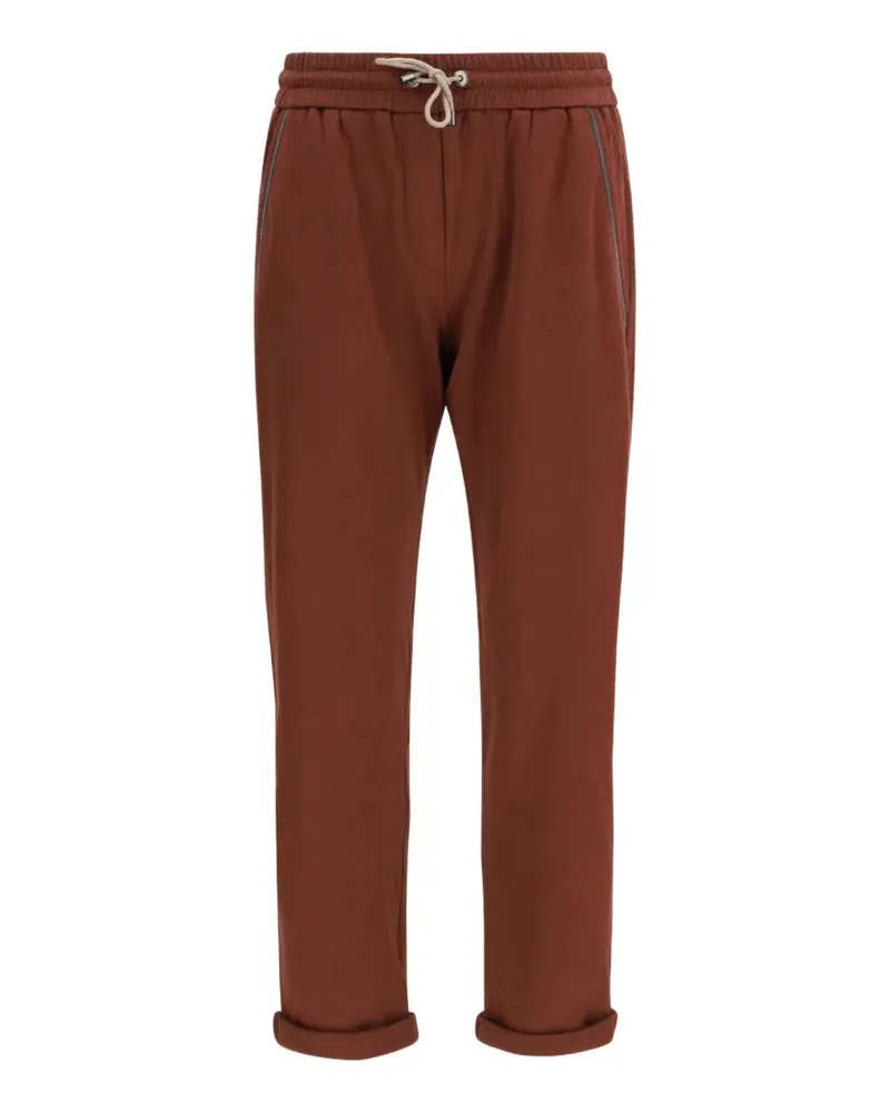 Brunello Cucinelli drawstring turn-up track pants - Braun Braun
