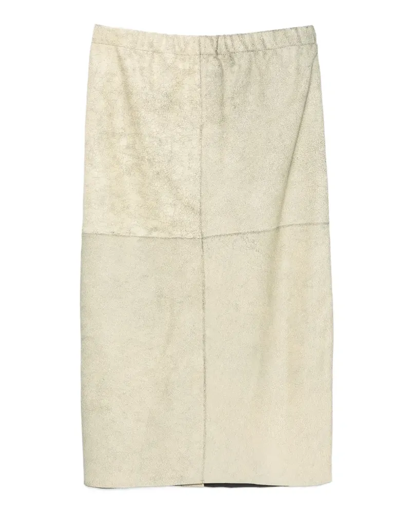 ALYSI Rock mit Einsätzen und Schlitz - Nude Nude