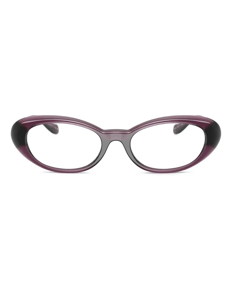 Versace Brille mit ovalem Gestell - Violett Violett