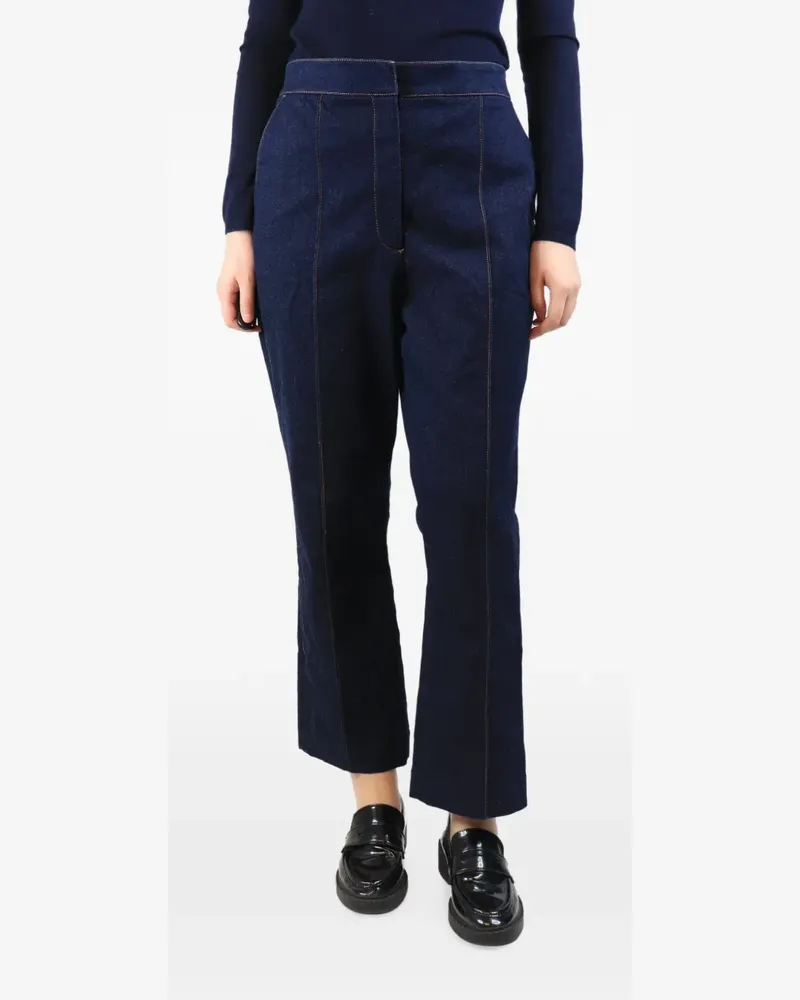 Veronica Beard seam-detail pocket jeans - Blau Blau