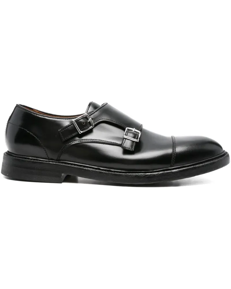 CENERE GB Monk-Schuhe mit doppelter Schnalle - Schwarz Schwarz