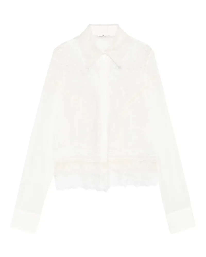 Ermanno Scervino Hemd mit Spitze - Weiß Weiß