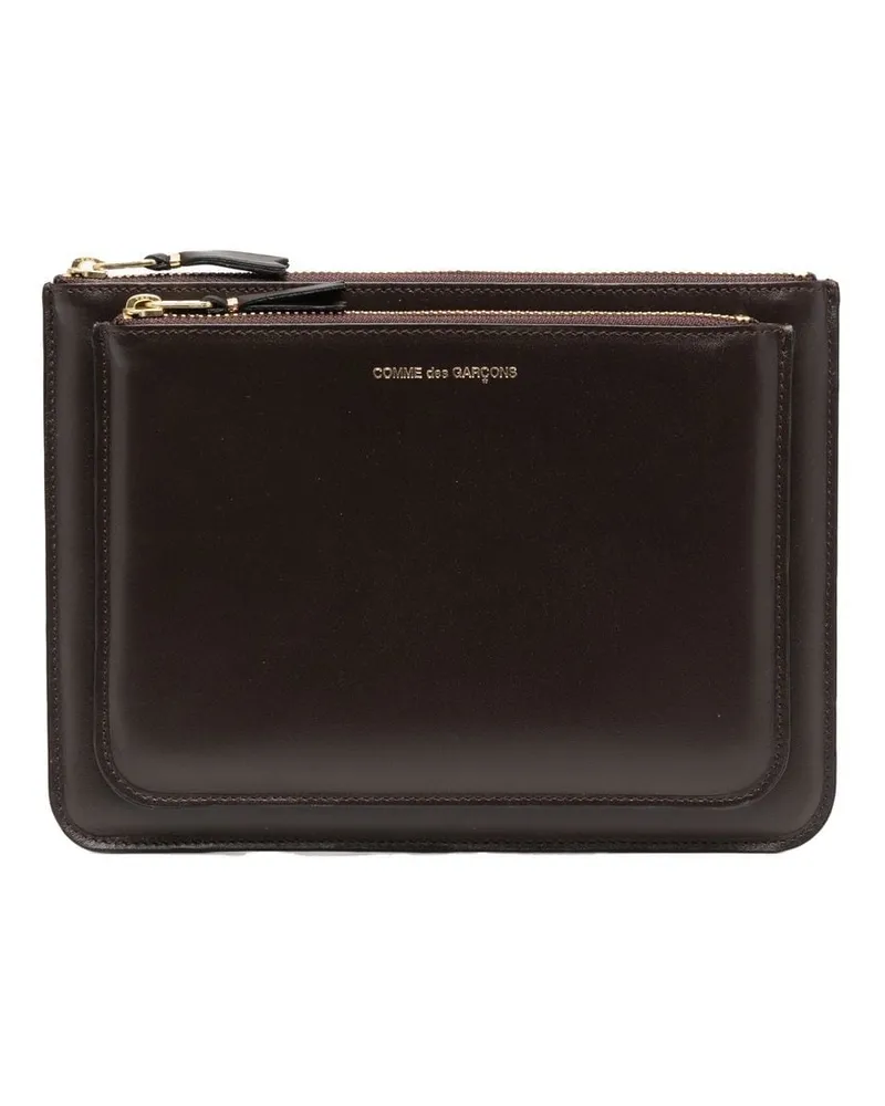 Comme des Garçons Portemonnaie mit zwei Fächern - Braun Braun