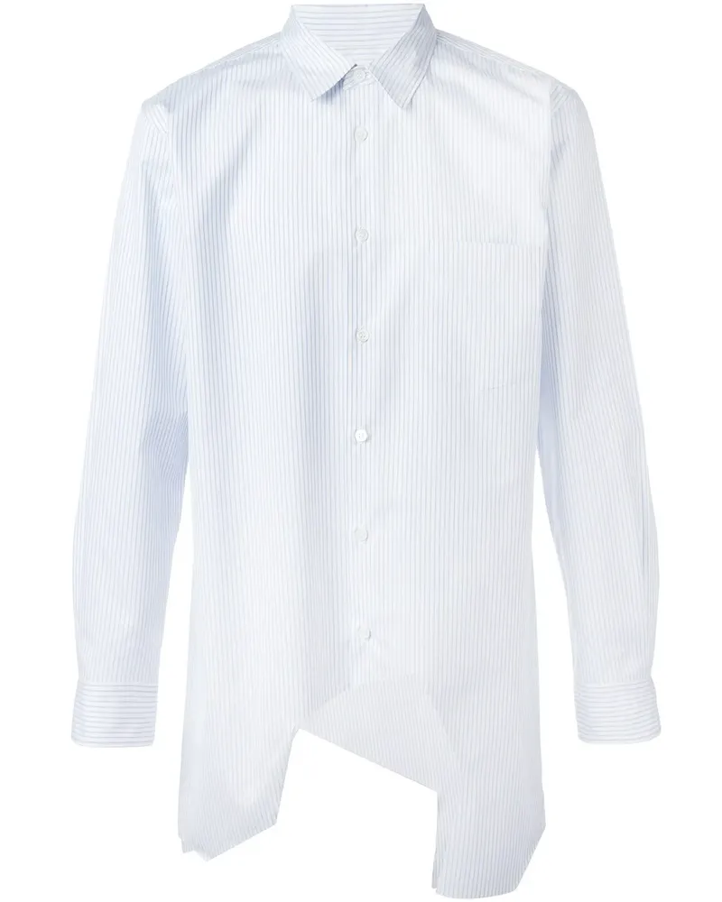 Comme des Garçons Hemd mit asymmetrischem Saum - Blau Blau