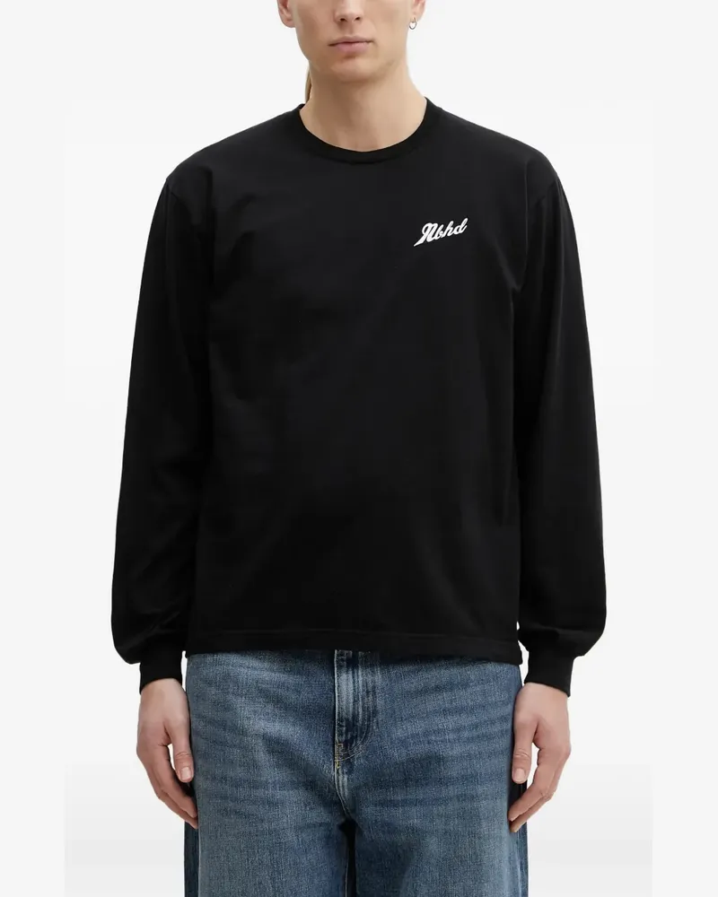 Neighborhood logo-print long-sleeve T-shirt - Schwarz Schwarz
