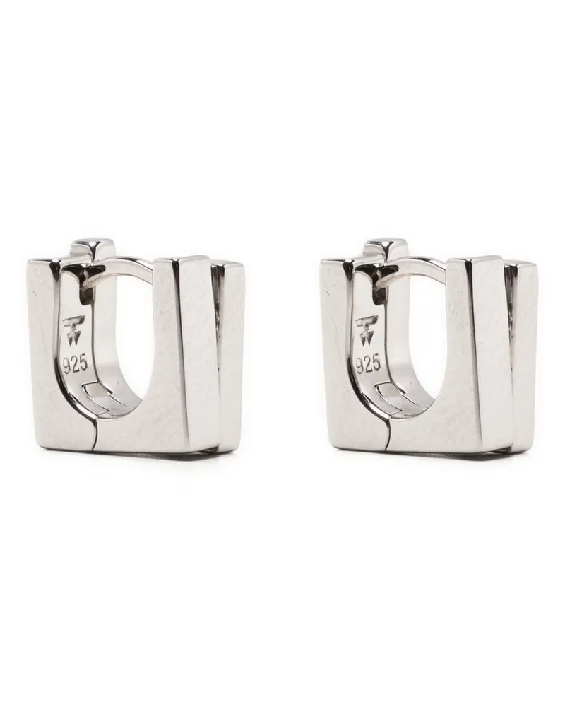 Tom Wood Geometrische Creolen - Silber Silber