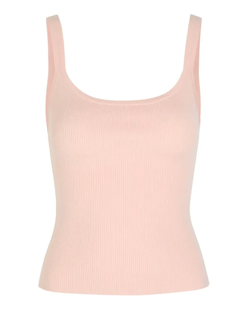 Alice + Olivia Shana ribbed-knit tank top - Rosa Rosa