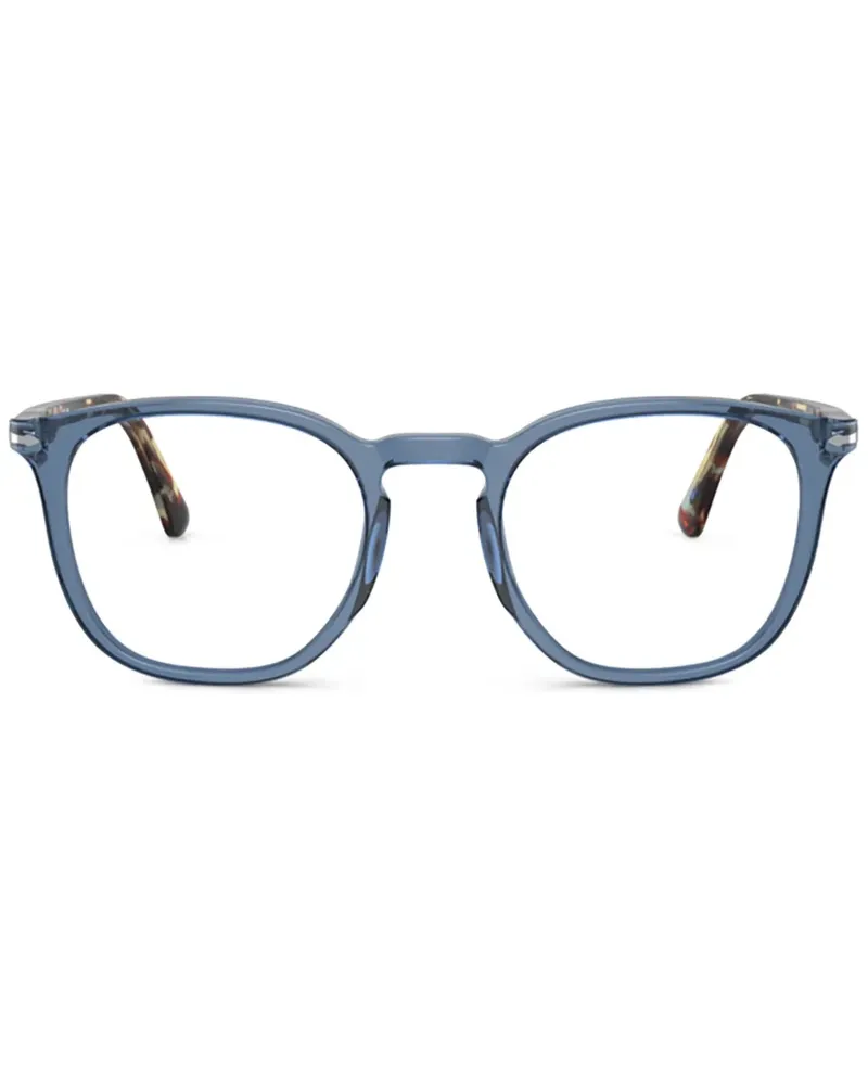 Persol Brille mit rundem Gestell - Blau Blau