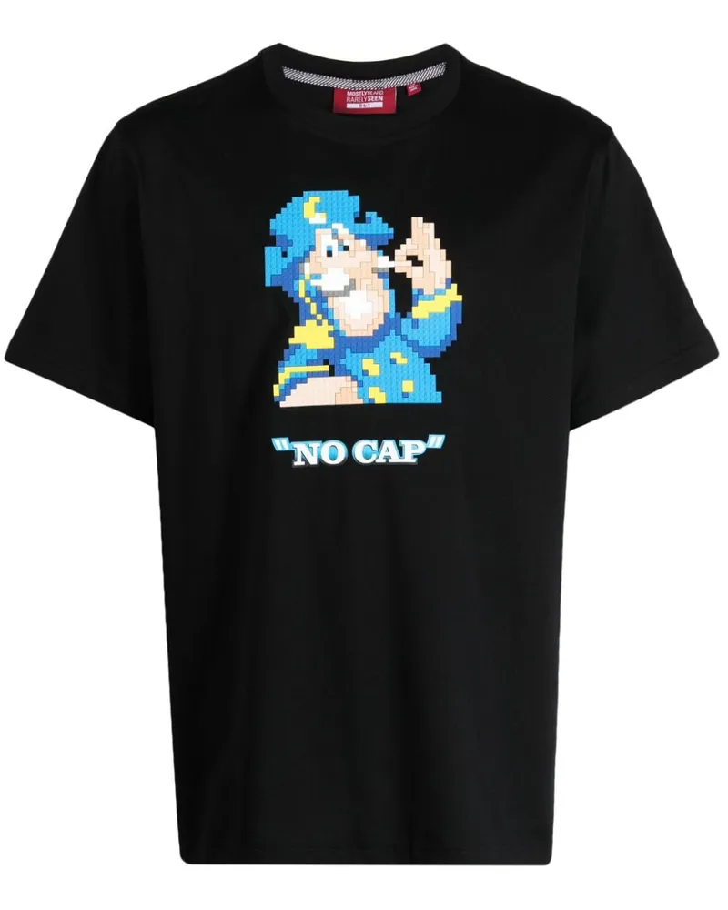 Mostly Heard Rarely Seen T-Shirt mit "No Cap"-Print - Schwarz Schwarz