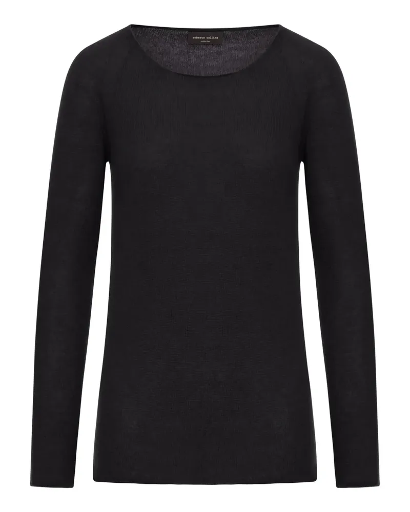 Roberto Collina Kaschmirpullover mit Raglanärmeln - Schwarz Schwarz