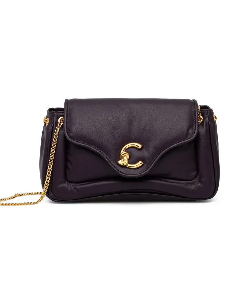 Coccinelle chain-strap flap-top satchel bag - Violett Violett