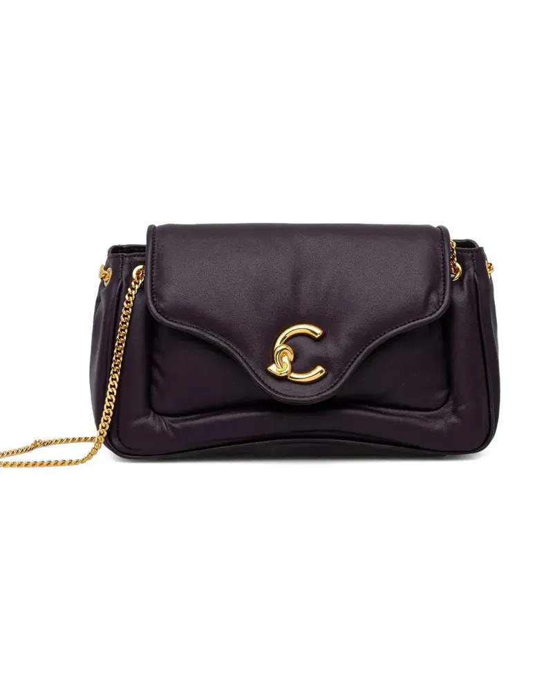 Coccinelle chain-strap flap-top satchel bag - Violett Violett